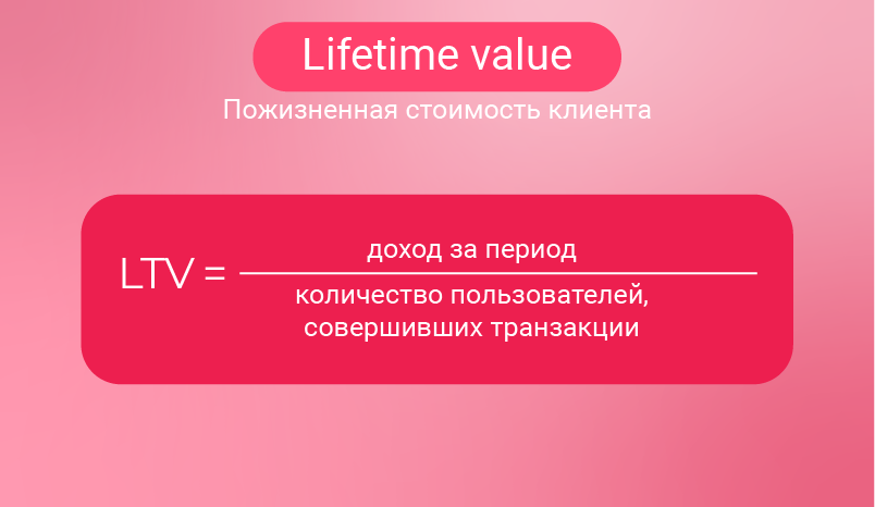 lifetime value, формула